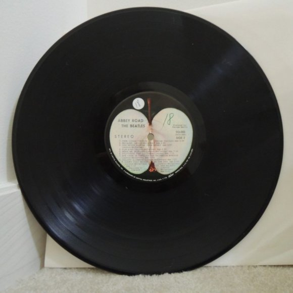 Beatles Abbey Road Vinyl LP 1969 + Newspaper Article Ranking Abbey Road Songs - Picture 4 of 10